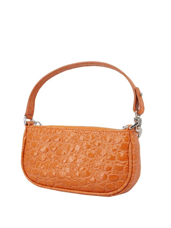 iKRIX BY FAR: shoulder bags - Mini Rachel bag in orange color