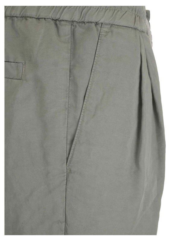 iKRIX BRUNELLO CUCINELLI: shorts - Drawstring Bermuda shorts in grey
