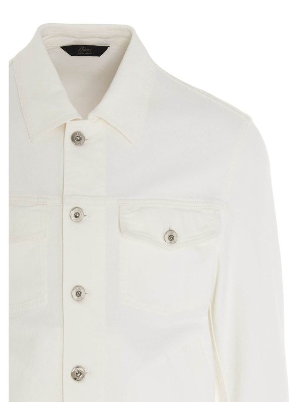 iKRIX BRIONI: denim jacket - Denim jacket in white