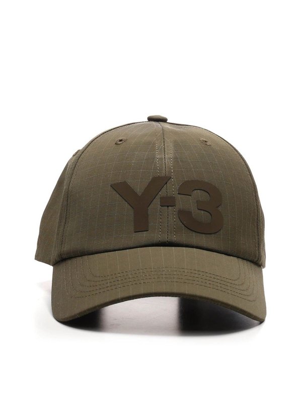 Y-3: hats & caps - Y3 baseball cap in green