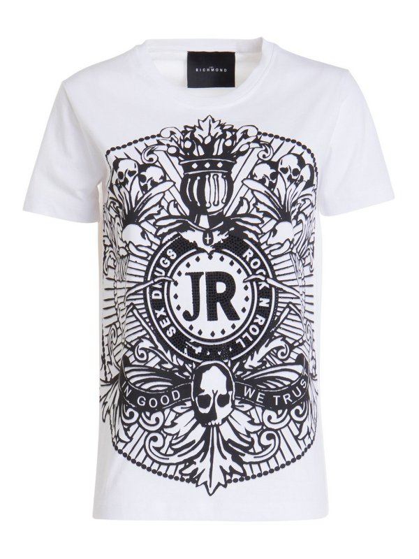 John Richmond Junior logo-print cotton T-shirt - White