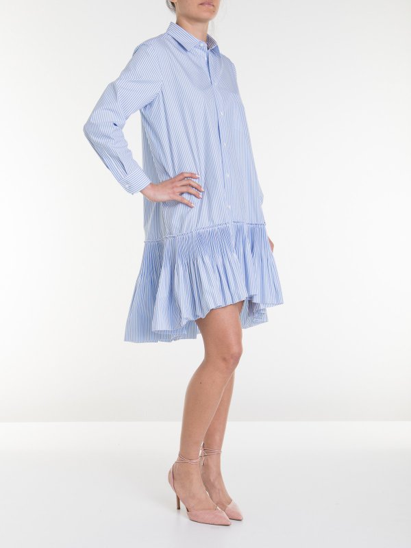 VALENTINO RED: short dresses online - Striped chemisier