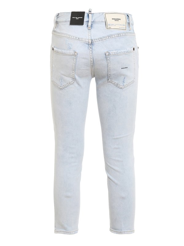 DSQUARED2: ストレートジーンズ online - ストレートジーンズ - Cool Girl Cropped
