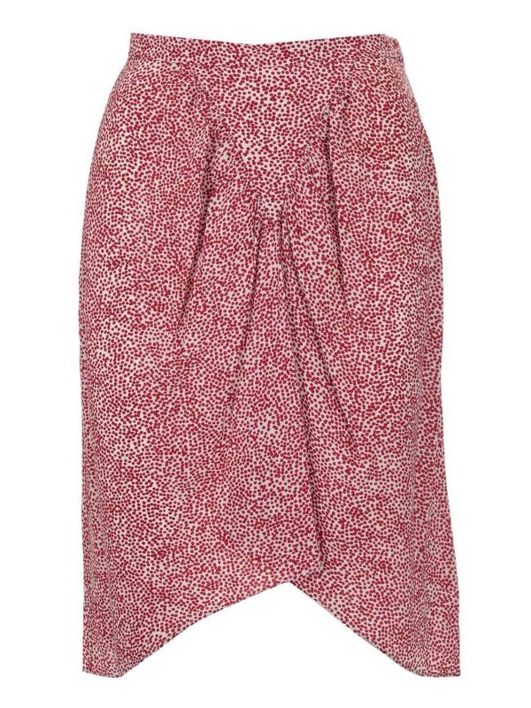 Isabel Marant Etoile: Knee length skirts & Midi - Omaly midi skirt in red