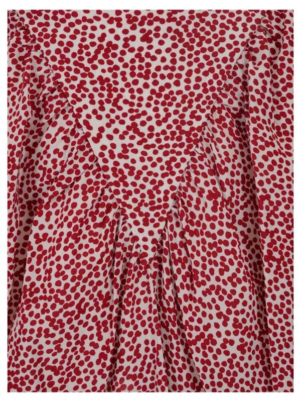 iKRIX Isabel Marant Etoile: Knee length skirts & Midi - Omaly midi skirt in red