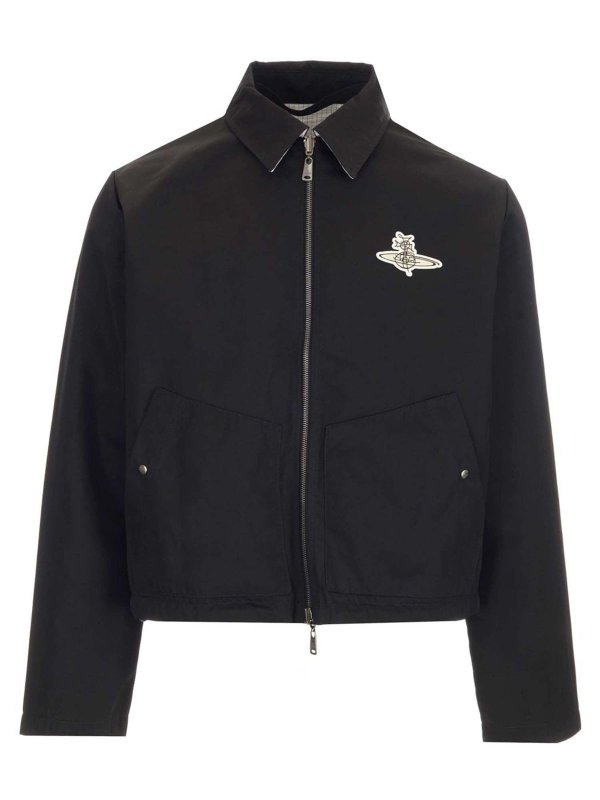 Vivienne Westwood Logo reversible jacket in black|2203000611964N102