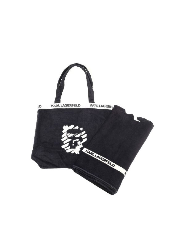 KARL LAGERFELD: Accessoires de plage - Accessoires De Plage - Noir