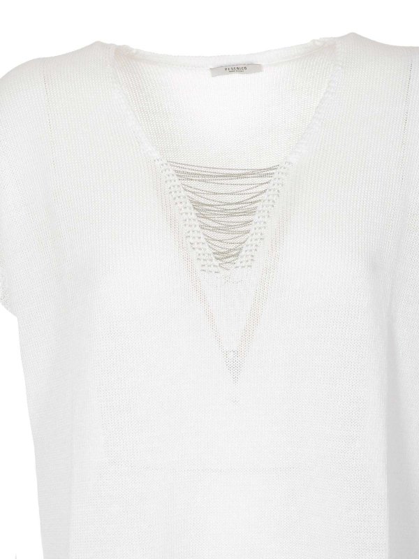 iKRIX PESERICO: Col en V - Pull À Col V - Blanc