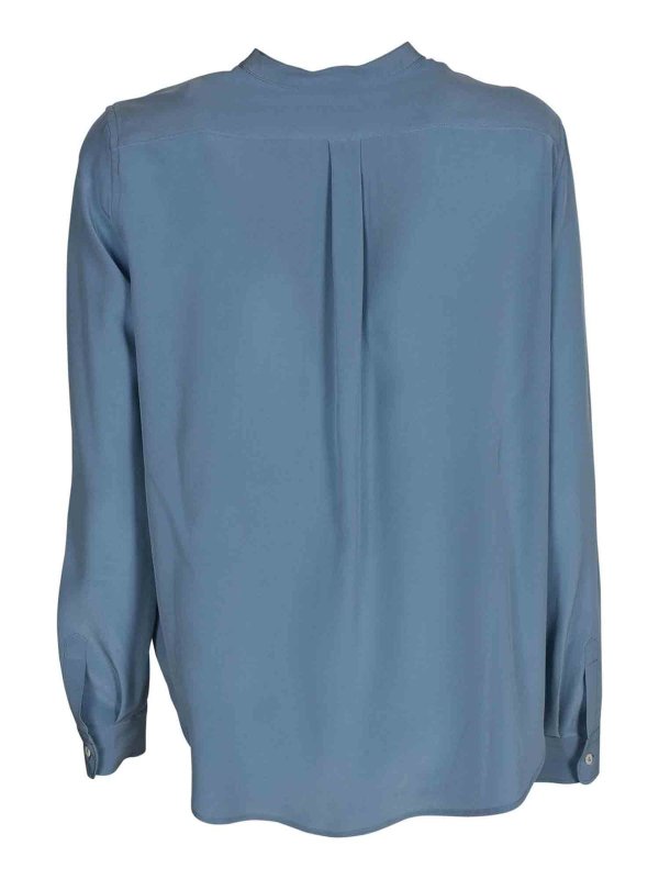 ASPESI: camicie online - Camicia in seta azzurra