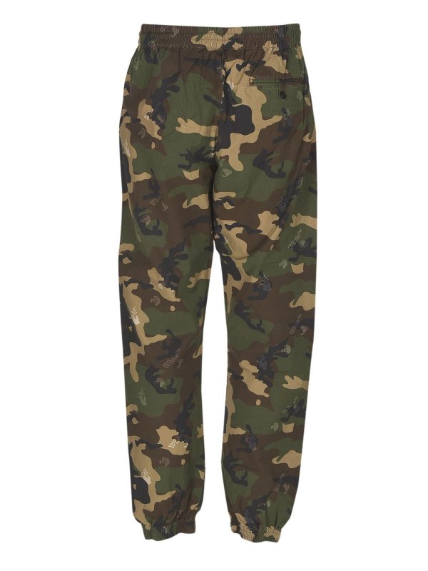 OFF-WHITE: Pantalons casual online - Pantalons Décontractés - Vert