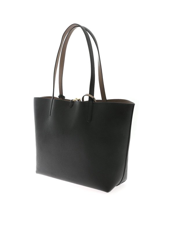 LAUREN RALPH LAUREN: shoulder bags online - Reversible shoulder bag in black and mud