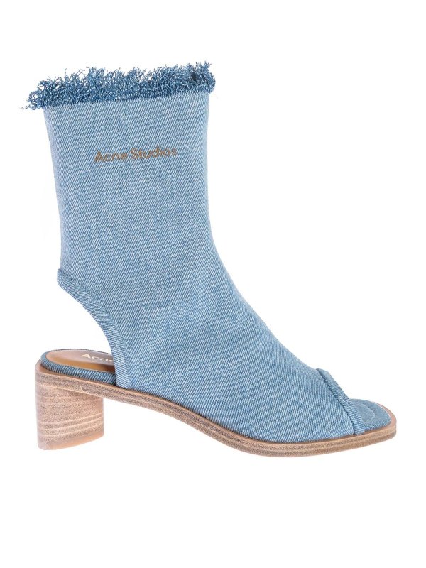 Acne Studios: Sandalen - Sandalen - Hellblau