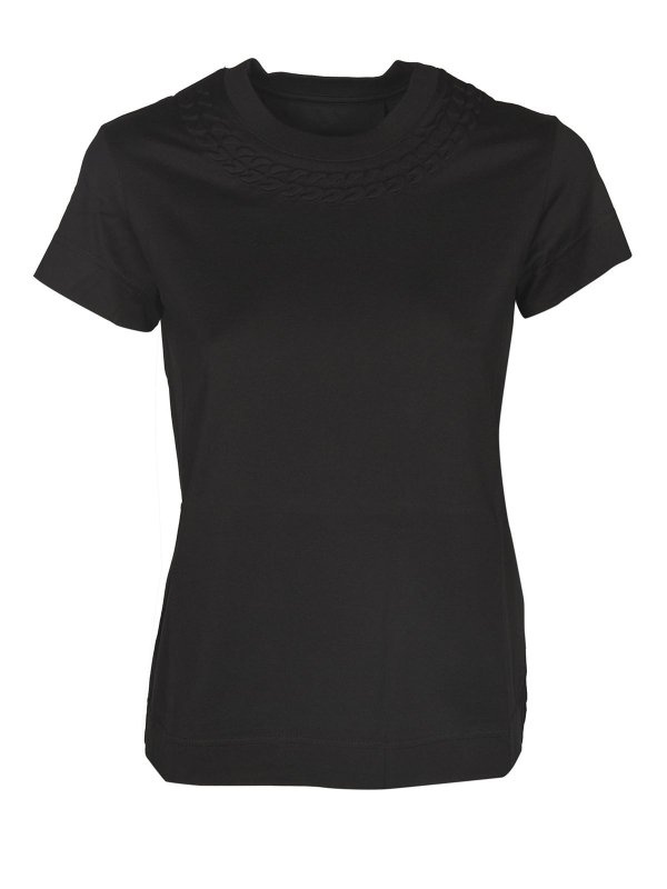 GIVENCHY: t-shirts - Chain T-shirt in black