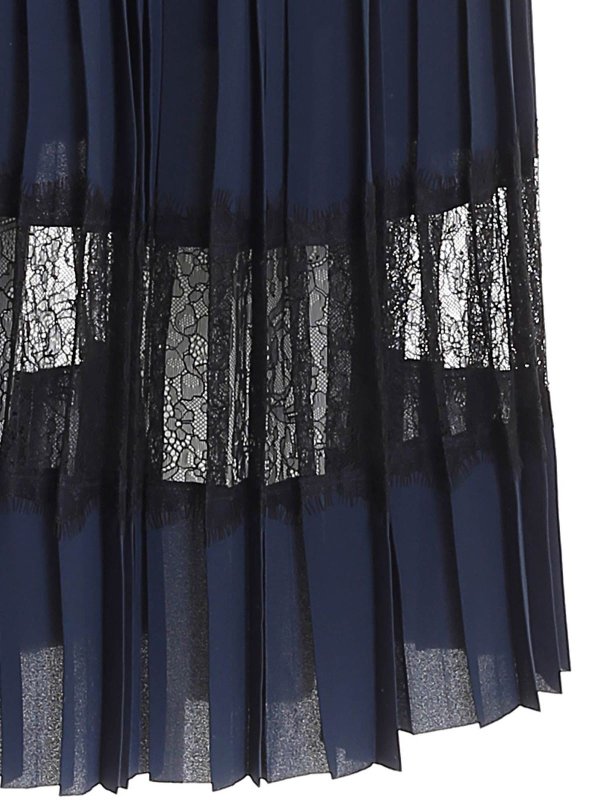 iKRIX KARL LAGERFELD: Long skirts - Pleated long skirt in blue