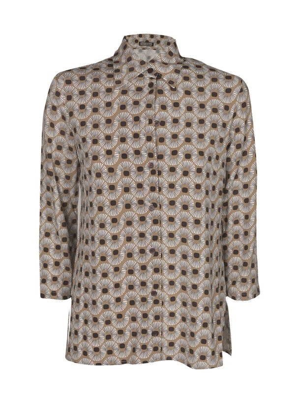 MALIPARMI: blouses - Happy Frame blouse in beige