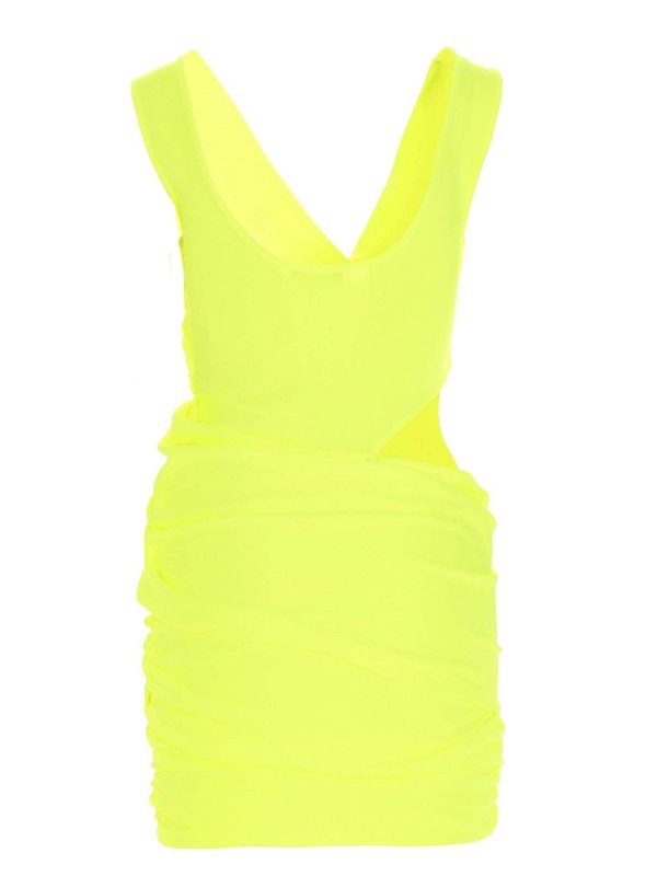 Balmain: ショートドレス online - ショートドレス - イエロー