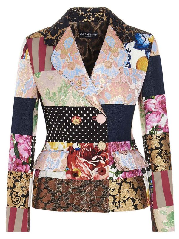 DOLCE & GABBANA: blazers - Sicilian Patchwork blazer