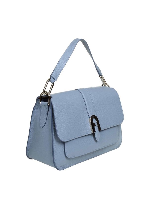 FURLA: shoulder bags online - Sofia Grainy bag in Avio Light color