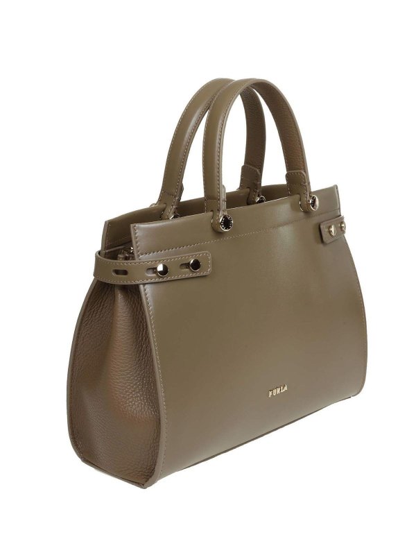 FURLA: totes bags online - Lady M bag in Fango color