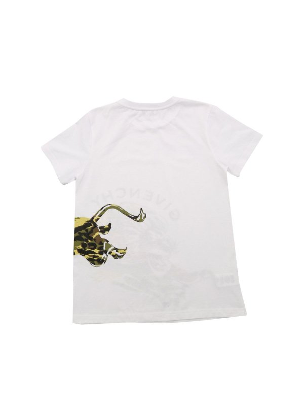 T shirts Givenchy Tiger print T shirt in white H2525010B thebs