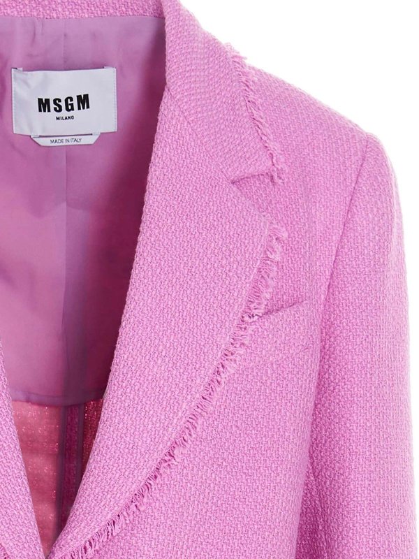 iKRIX m.s.g.m.: blazers - Tweed oversize jacket in pink