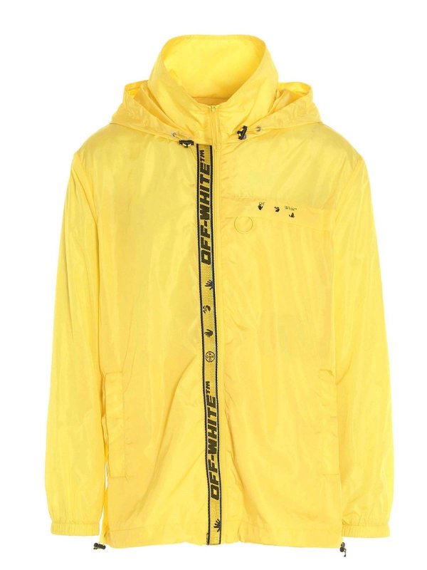 OFF-WHITE: casual jackets - Windproof jacket in yellow