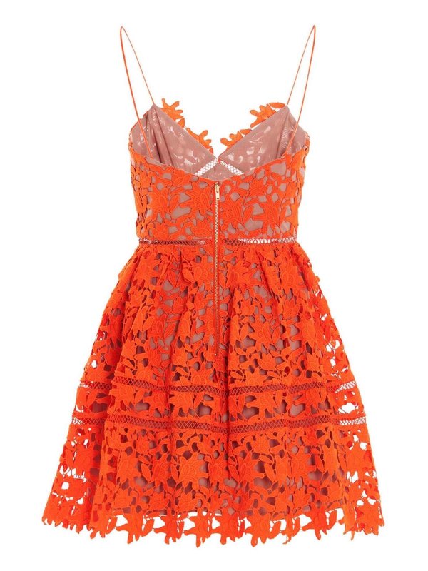 Self Portrait: Kurze Kleider online - Kurzes Kleid - Orange