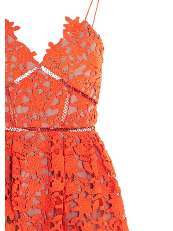 iKRIX Self Portrait: Kurze Kleider - Kurzes Kleid - Orange