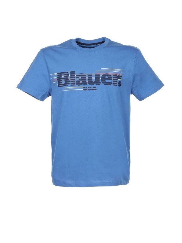 BLAUER: Camisetas - Camiseta - Azul