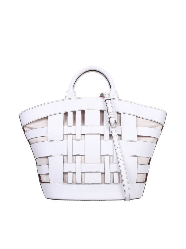GIANNI CHIARINI: Handtaschen - Shopper - Weiß