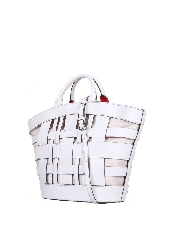 GIANNI CHIARINI: Handtaschen online - Shopper - Weiß