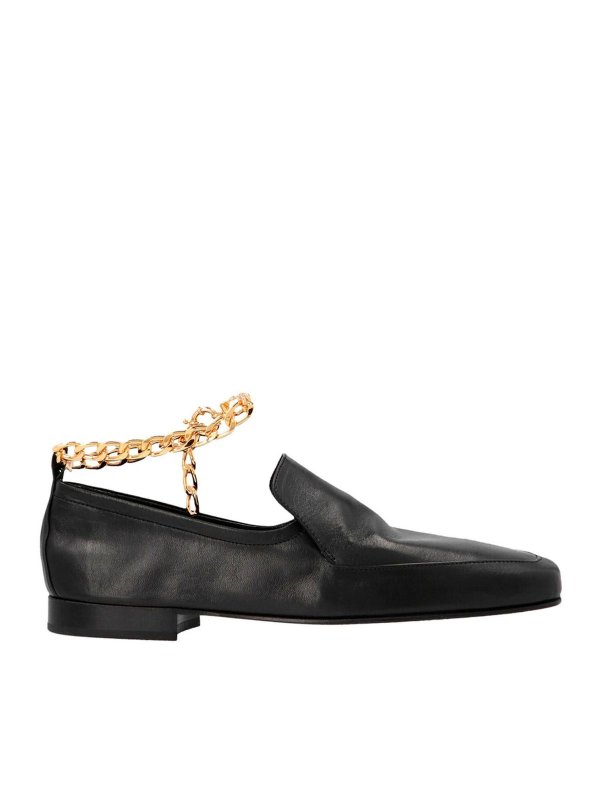 BY FAR: Loafers & Slippers - Chain Nick loafers in black