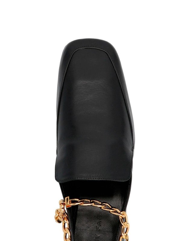 iKRIX BY FAR: Loafers & Slippers - Chain Nick loafers in black