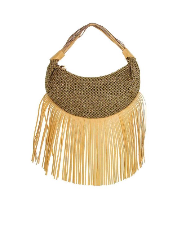 Borbonese: Schultertaschen - Schultertasche - Gelb