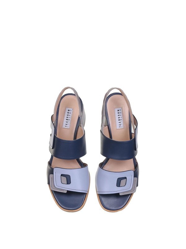 iKRIX FRATELLI ROSSETTI: sandals - Frame sandals in Mare color
