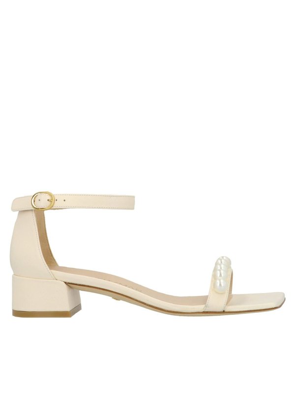 Stuart Weitzman: Sandalen - Sandalen - Weiß