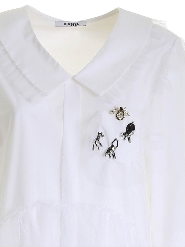 iKRIX Vivetta: ニーレングスドレス - 膝丈ドレス - 白