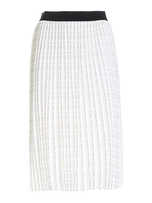 KARL LAGERFELD: Jupes longues - Jupe Longue - Blanc