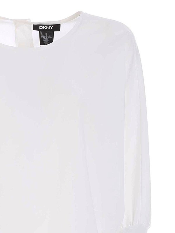 iKRIX DKNY: bluse - Blusa oversize in popeline bianco