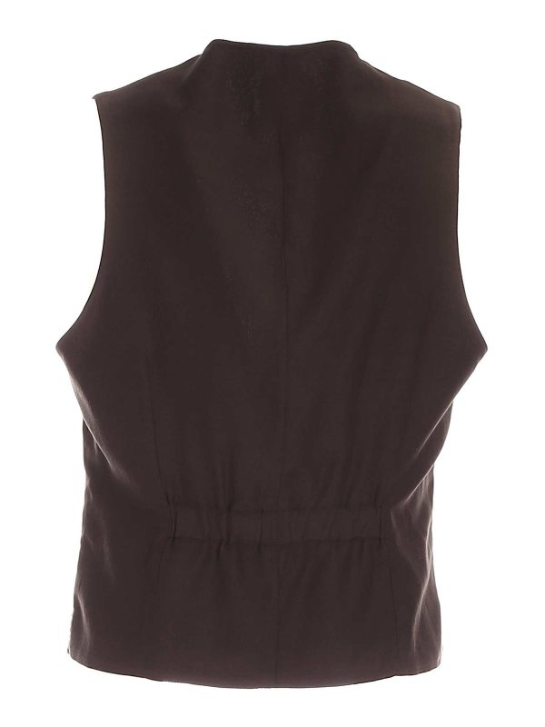 L.B.M 1911: waistcoats & gilets online - Houndstooth vest in  in brown and beige