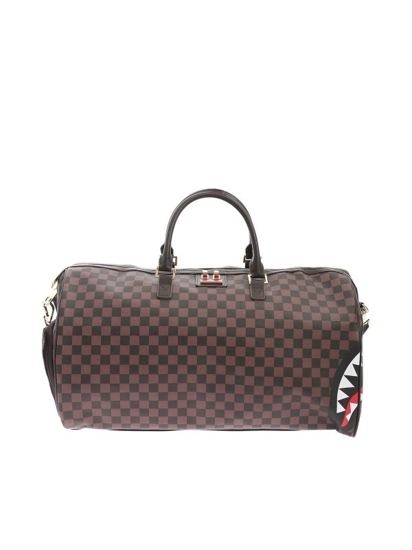 SPRAYGROUND: Borse da viaggio - Borsa da viaggio marrone e nera