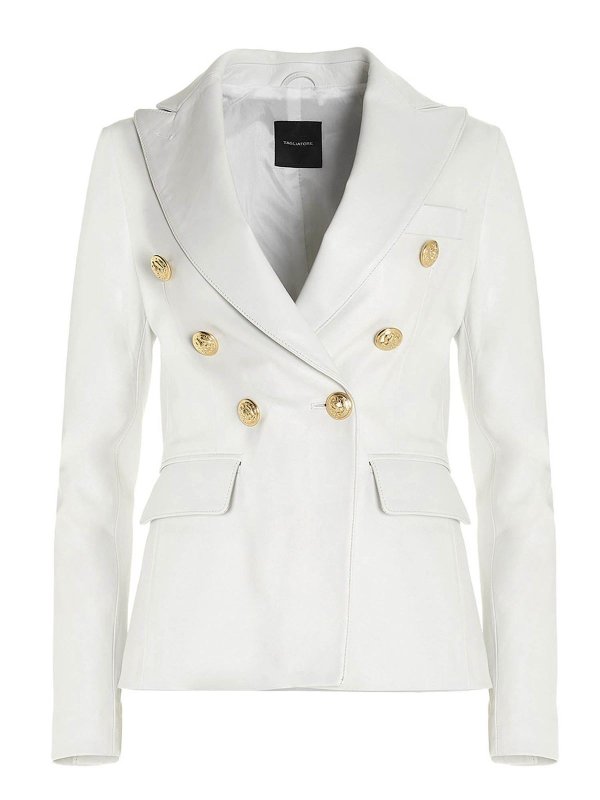 TAGLIATORE: Lederjacken - Lederjacke - Weiß