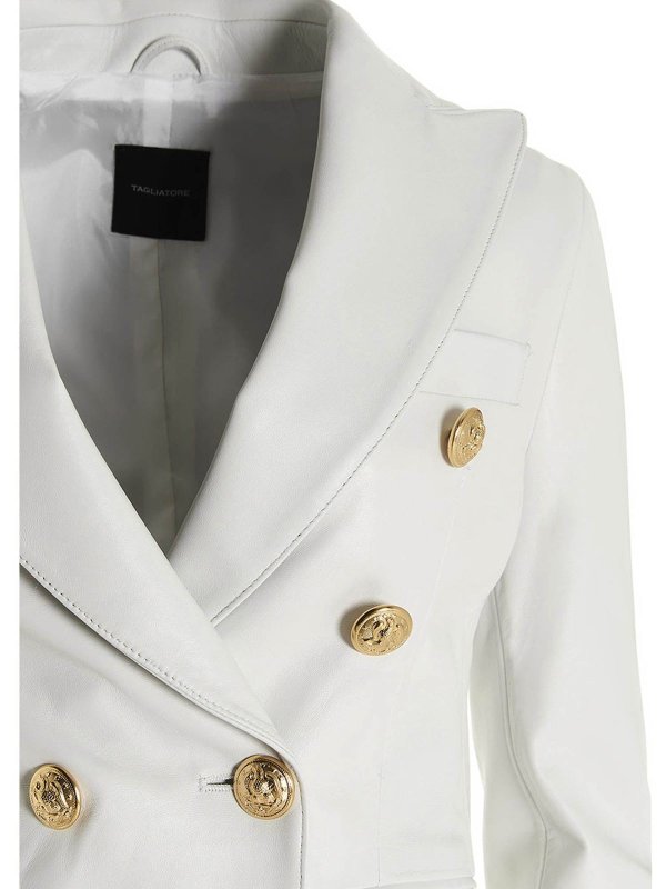 iKRIX TAGLIATORE: Lederjacken - Lederjacke - Weiß