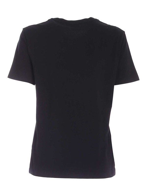 PS BY PAUL SMITH: t-shirt online - T-shirt con logo in velluto nera