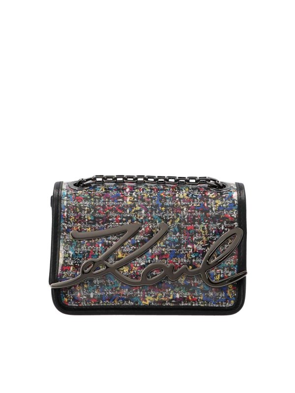 KARL LAGERFELD: クロスボディバッグ - クロスボディバッグ - マルチカラー