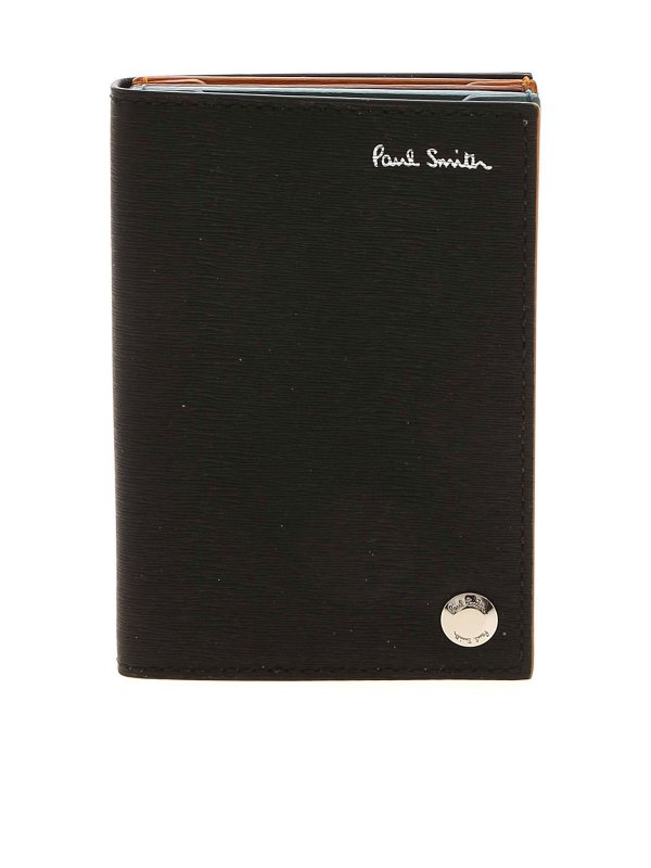 PAUL SMITH: wallets & purses - Branded card holder in black