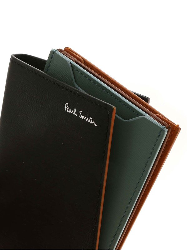 iKRIX PAUL SMITH: wallets & purses - Branded card holder in black
