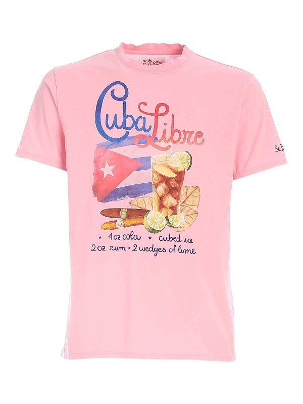 MC2 SAINT BARTH: t-shirts - Cuba Libre Flag print T-shirt