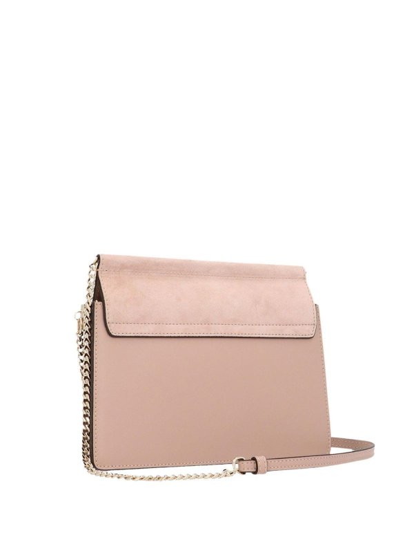 Chloé Faye Small Shoulder Bag In Misty Rose