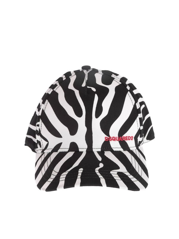 DSQUARED2: hats & caps - Zebra baseball cap